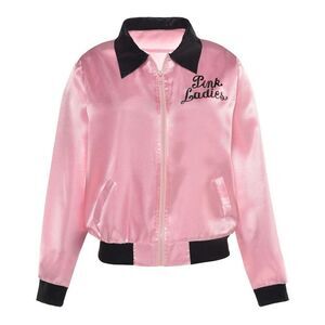 NWT GREASE Pink Ladies Jacket Women’s Costume Halloween Musical Theatre ‘50s NEW